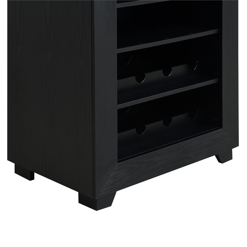 Picket House Furnishings Cyclone Dartboard Cabinet with Speaker and LED in Black