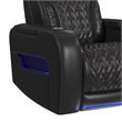 Picket House Furnishings Ascend P3 Recliner w/ wireless charger pocket in Black