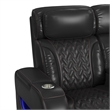 Picket House Furnishings Ascend P3 Loveseat w/  wireless charger pocket in Black