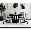 Picket House Furnishings Salem Dining Side Chair with Grey/Black (Set of 2)