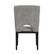 Picket House Furnishings Salem Dining Side Chair with Grey/Black (Set of 2)