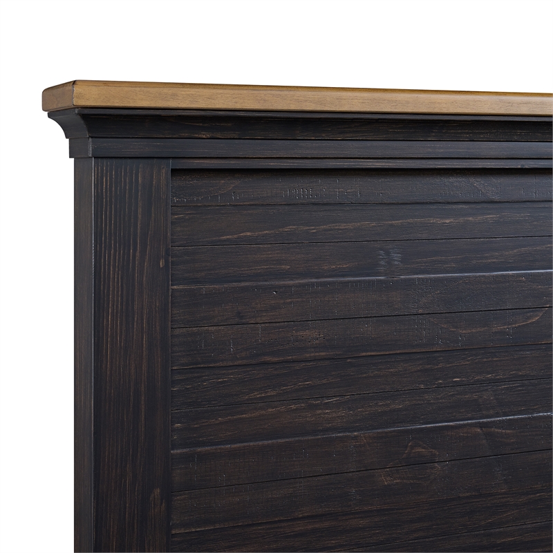 Picket House Furnishings Johnshaven  Queen Storage Bed in Espresso & Brown