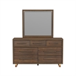 Picket House Furnishings Perth Dresser and Mirror Set with LED in Brown