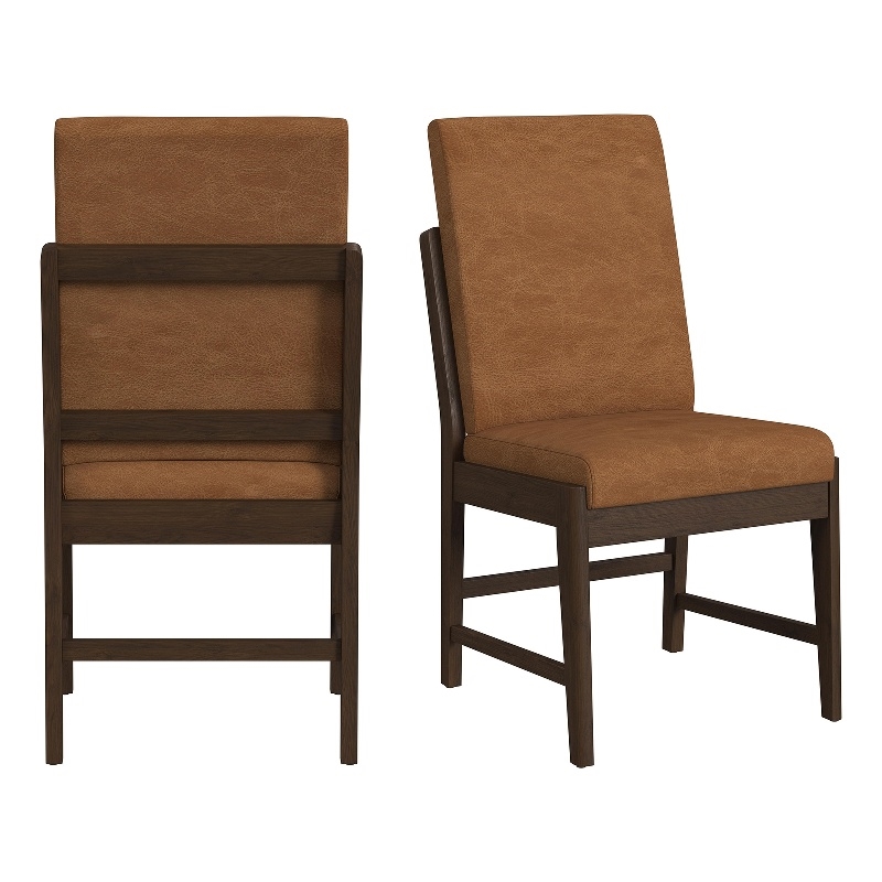 Picket House Furnishings Perth Dining Side Chair with Bozeman Brown (Set of 2)