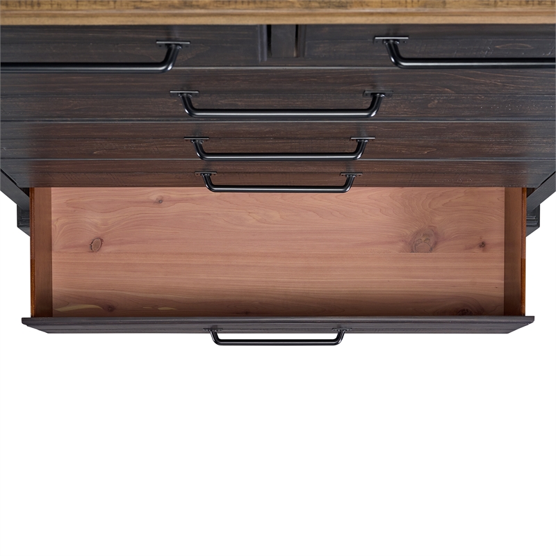 Picket House Furnishings Johnshaven Queen Storage 5PC Bedroom Set in Espresso