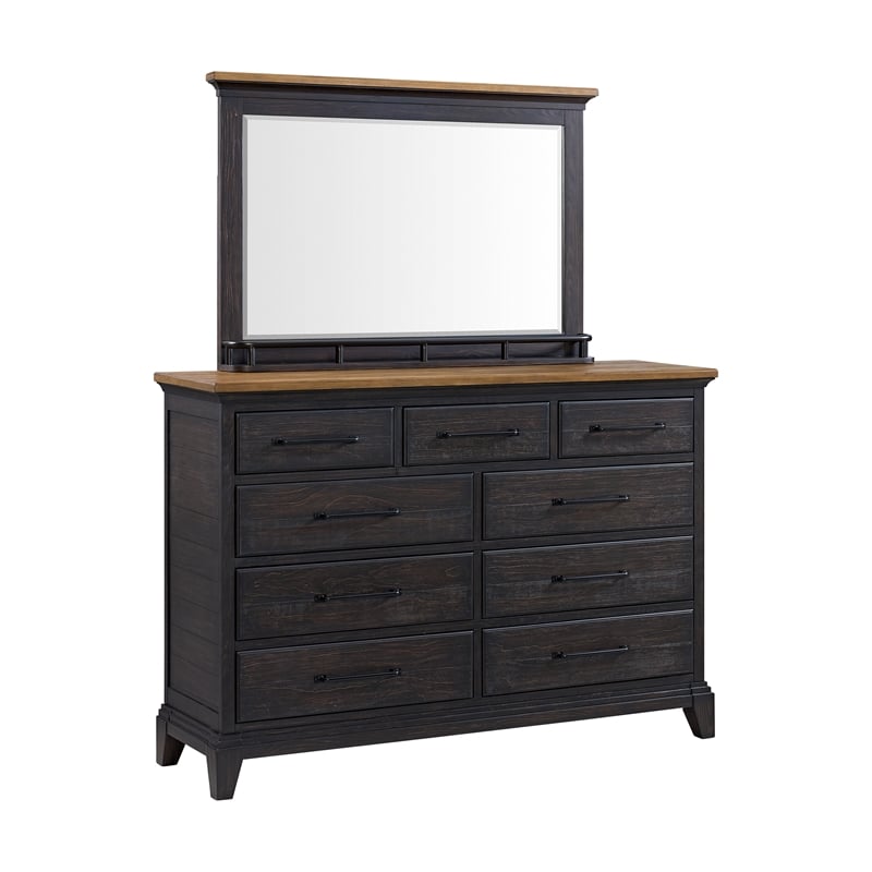 Picket House Furnishings Johnshaven Queen Storage 5PC Bedroom Set in Espresso