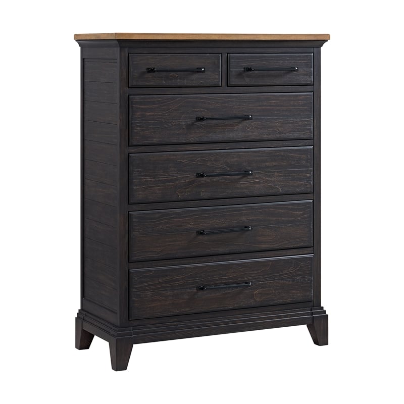 Picket House Furnishings Johnshaven Queen Storage 5PC Bedroom Set in Espresso