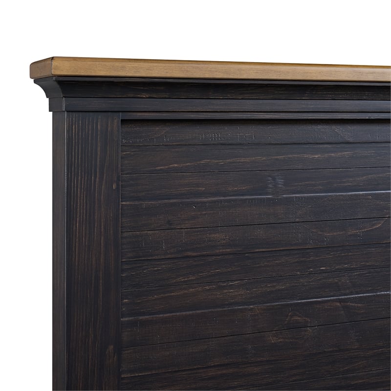 Picket House Furnishings Johnshaven Queen Storage 5PC Bedroom Set in Espresso