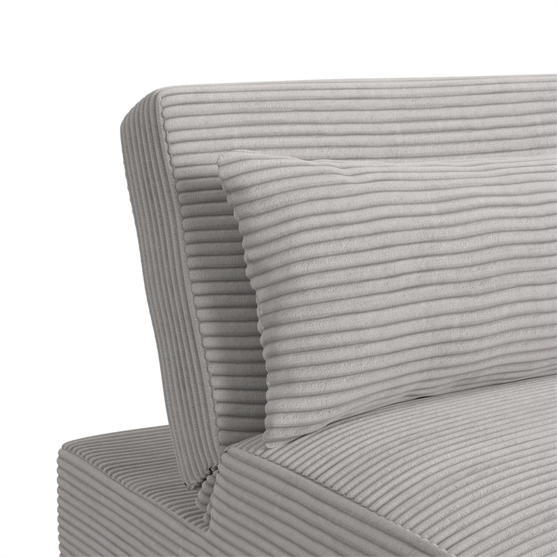 Picket House Furnishings Charon Chair with kidney pillow in Coronado Grey