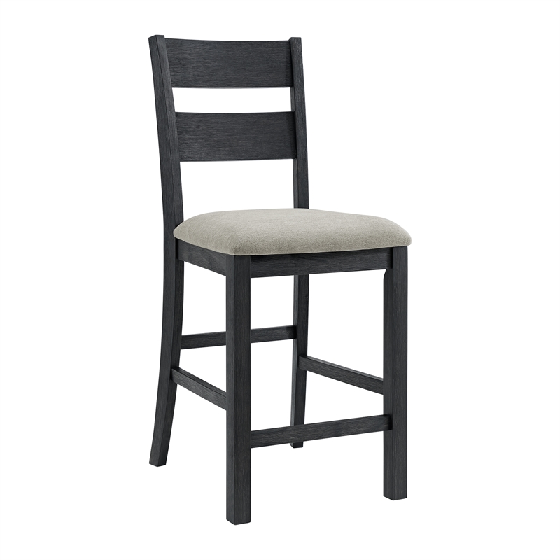 Picket House Furnishings Mendoza 5PC Counter Set w/ Table and 4 Chairs in Black