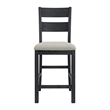 Picket House Furnishings Mendoza 5PC Counter Set w/ Table and 4 Chairs in Black