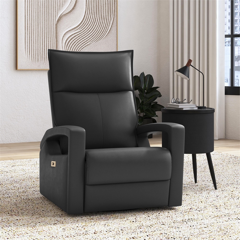 Picket House Furnishings Barnard P1 Recliner w/ Glider & Swivel in Del Mar Grey