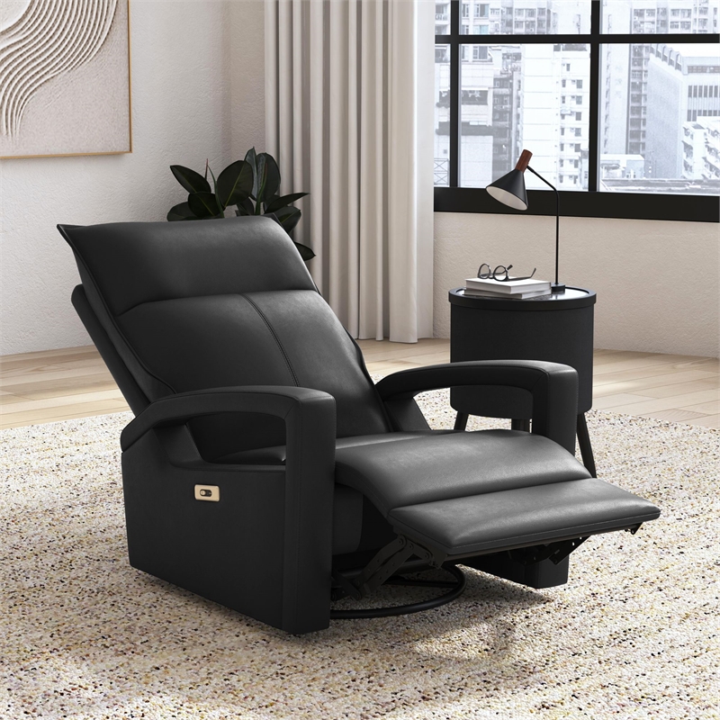 Picket House Furnishings Barnard P1 Recliner w/ Glider & Swivel in Del Mar Grey