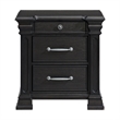 Picket House Furnishings Paterson 3-Drawer Nightstand (Sliding Top) in Black