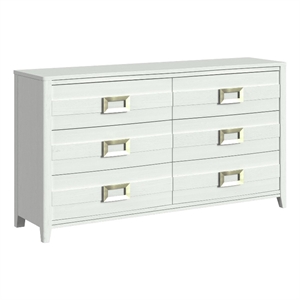 Picket House Furnishings Chett 6-Drawer Dresser in White