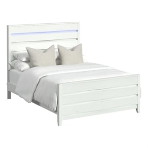 Picket House Furnishings Chett Full Bed with LED in White