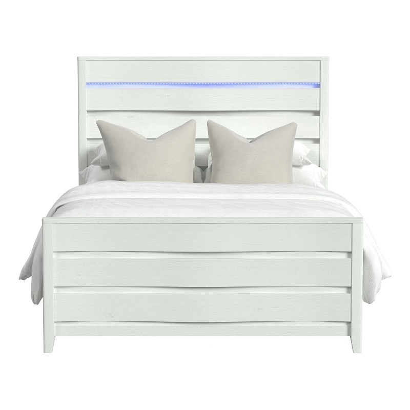 Picket House Furnishings Chett Queen Bed with LED in White