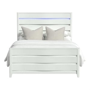 Picket House Furnishings Chett Queen Bed with LED in White
