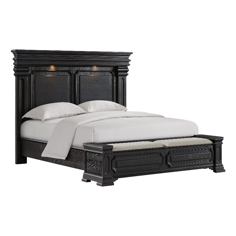 Picket House Furnishings Paterson King Storage 3PC Bedroom Set in Black
