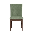 Picket House Furnishings Veronica Dining Side Chair with Avocado Fabric/Walnut