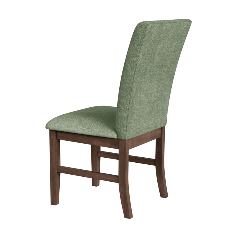 Picket House Furnishings Veronica Dining Side Chair with Avocado Fabric/Walnut