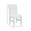 Picket House Furnishings Veronica Dining Side Chair with Orange Fabric in Walnut