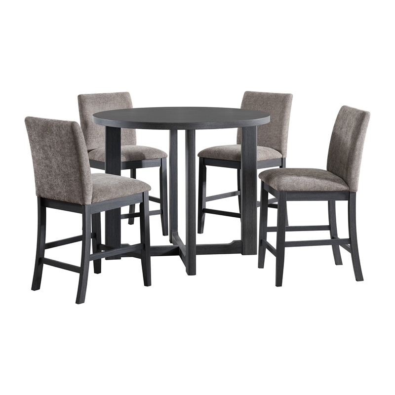 Picket House Furnishings Yorkshire 5PC Counter Set in Espresso