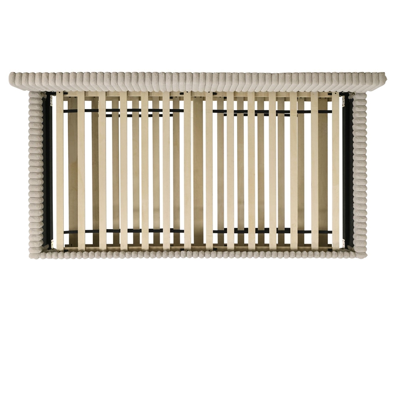 Picket House Furnishings Amelia Twin Daybed with Trundle in Corduroy Beige