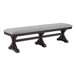 Picket House Furnishings Johnshaven Dining Bench with Light Grey/Espresso