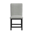Picket House Furnishings Canal Square Back Counter Stool with Grey Fabric/Black