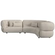 Picket House Furnishings Alessandra Sectional Set in Woolen Camel with 6 Pillows