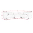 Picket House Furnishings Alessandra Sectional Set in Woolen Camel with 6 Pillows