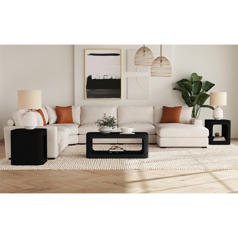 Picket House Furnishings Camelot End Table in Black