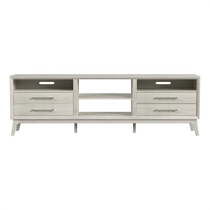 Picket House Furnishings Clare 82&quot TV Console without Fireplace Insert in Almond