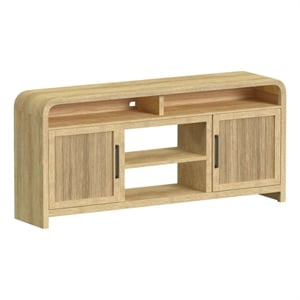 Picket House Furnishings Woodridge 70&quot TV Console without Fireplace Insert in Natural