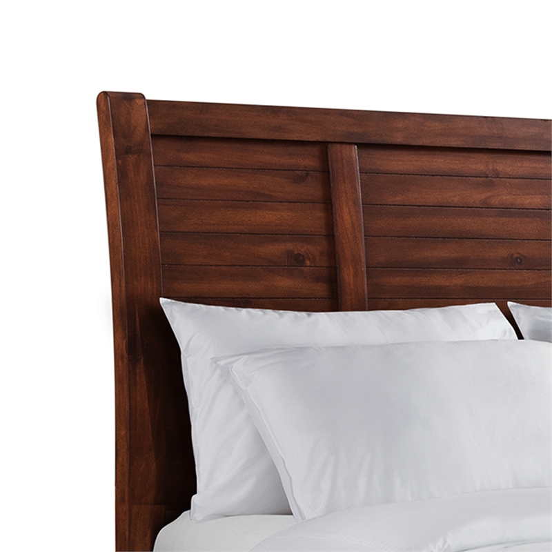 Picket House Furnishings Damen King Storage Bed in Rich Cherry
