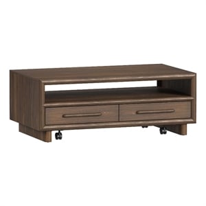 Picket House Furnishings Perth 4-Drawer Coffee Table with Casters in Brown