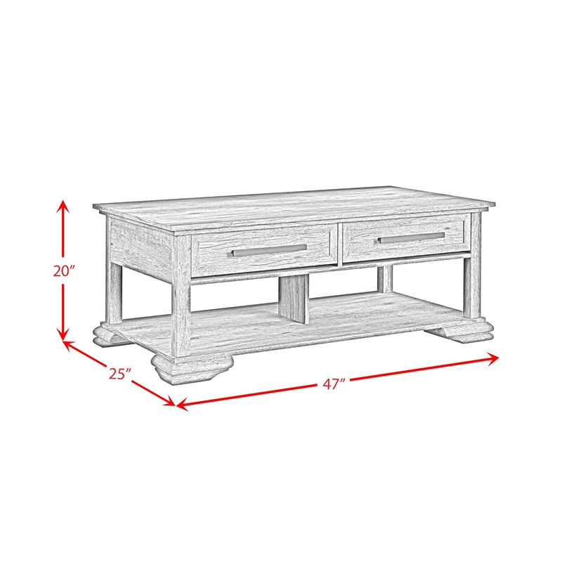 Picket House Furnishings Hyde Coffee Table in Charcoal