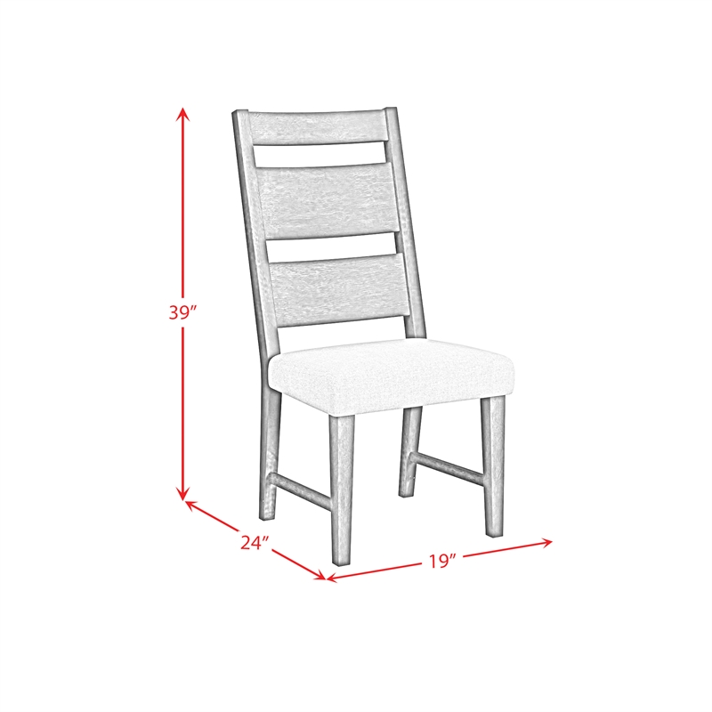 Picket House Furnishings Rizzo Wood Back Dining Side Chair with Beige Linen in Dark Espresso (2 Per Carton)