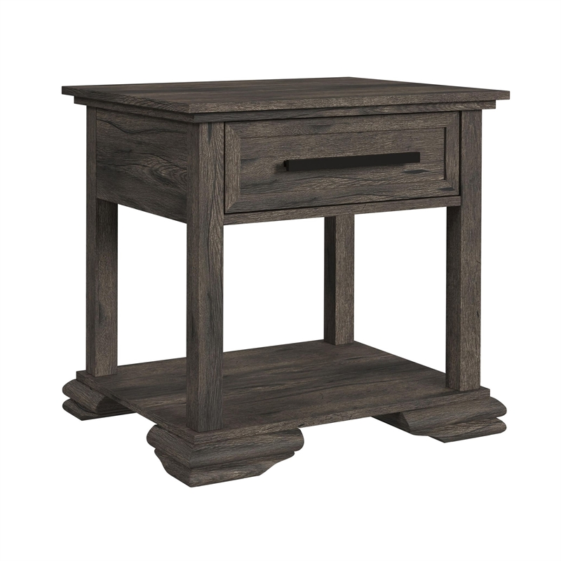 Picket House Furnishings Hyde End Table in Charcoal