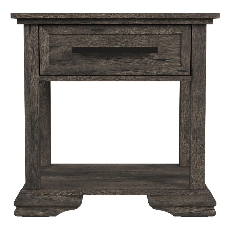 Picket House Furnishings Hyde End Table in Charcoal
