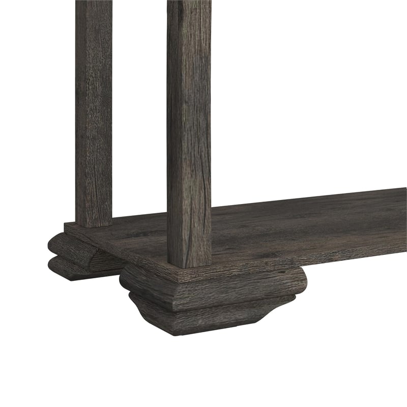 Picket House Furnishings Hyde Sofa Table in Charcoal