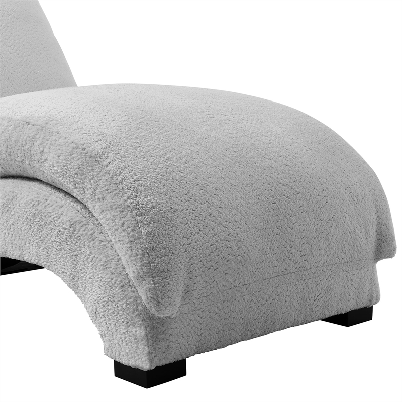 Picket House Furnishings York Chaise with Heat Massage USBC LED in Glam Fog