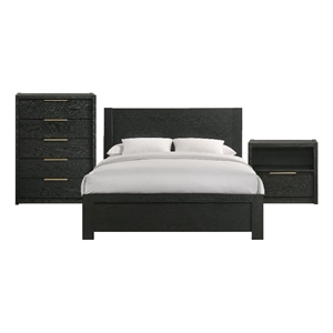 Picket House Furnishings Ardmore Bend Full 3PC Bedroom Set in Black