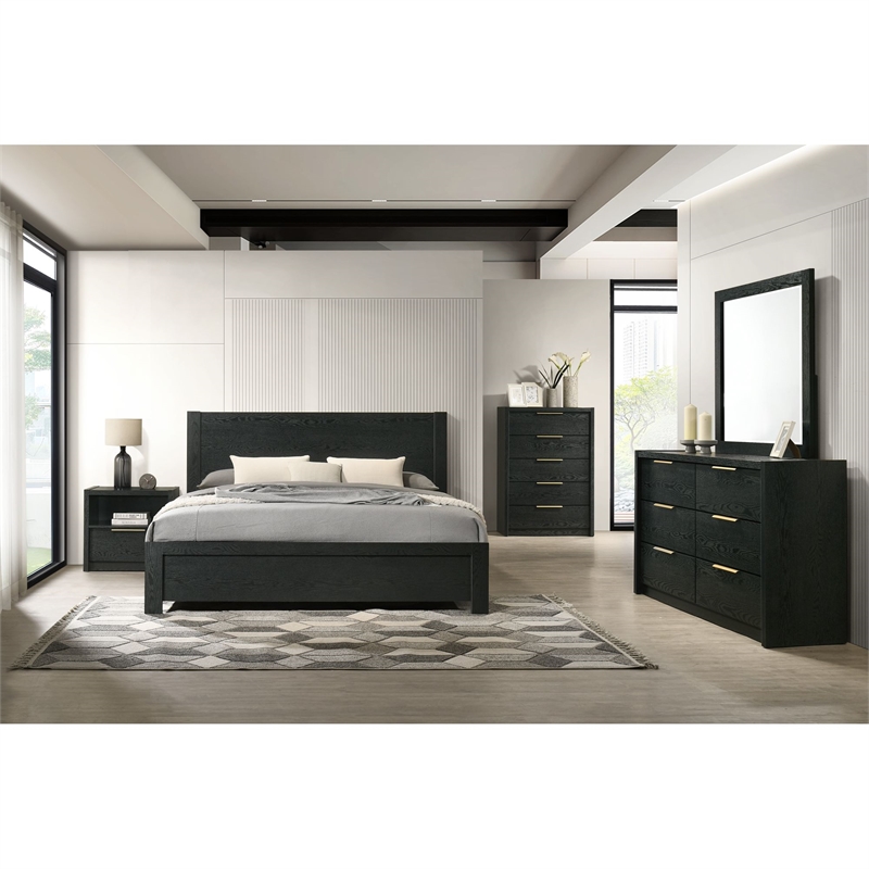 Picket House Furnishings Ardmore Bend Nightstand with USB in Black