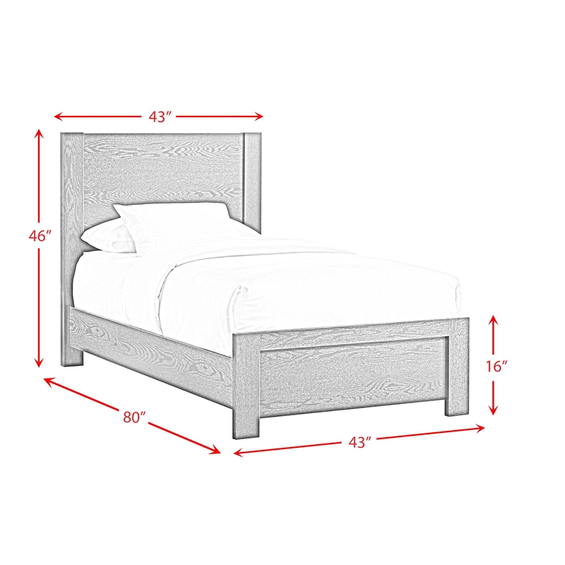 Picket House Furnishings Ardmore Bend Twin Bed in Black