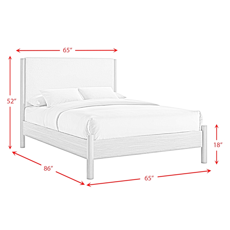 Picket House Furnishings Joanna Queen 5PC Bedroom Set in Natural