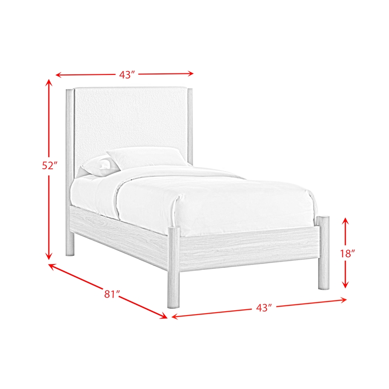 Picket House Furnishings Joanna Twin Bed in Natural