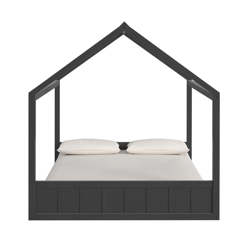 Picket House Furnishings Santino Full Montessori Bed in Grey