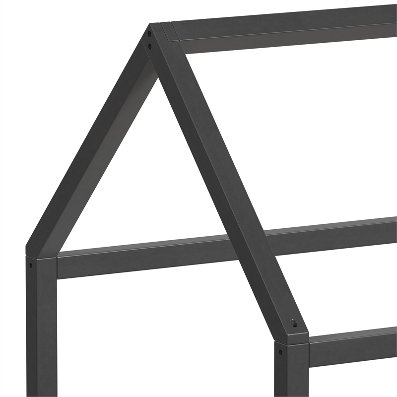 Picket House Furnishings Santino Full Montessori Bed in Grey